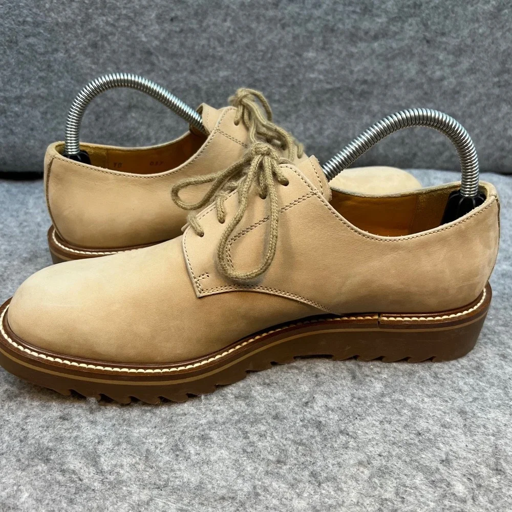 Tommy Bahama Oxfords Dress Shoes Made in Italy Leather Casual Tan Lace Up Mens 9